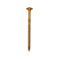 Grk Fasteners GRK Fasteners 5913405 Star Self Tapping 0.31 in. Dia. x 4 in. Yellow Zinc Construction Flat Head Wood Screws 5913405